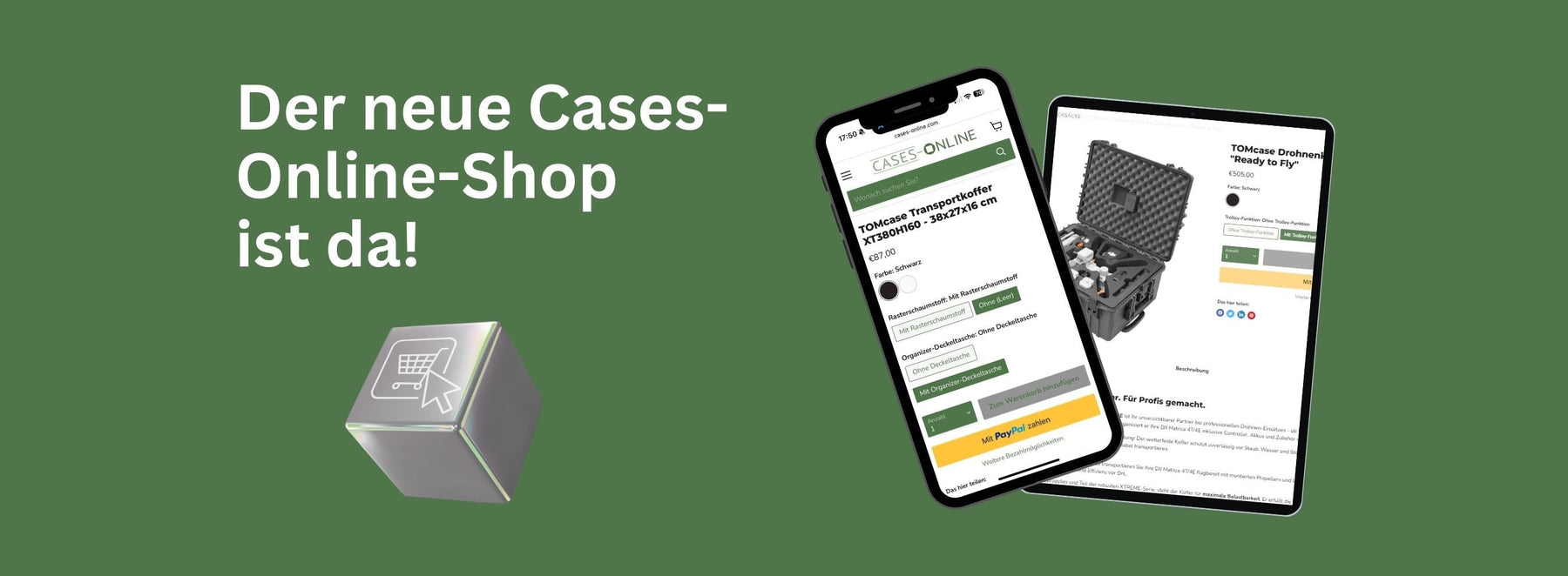 So clever wie unsere Koffer - der neue Cases-Online-Shop ist da!