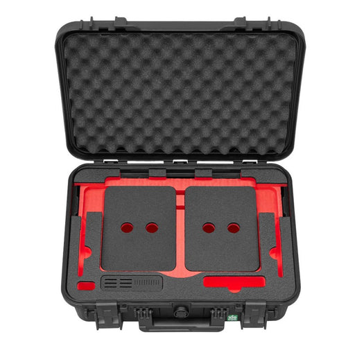 Transportkoffer aus 100% recycletem Material mit Schaumstoffeinlage für Apple MacBook und Zubehör, stoßfest und sicher für unterwegs. Ohne MacBook.