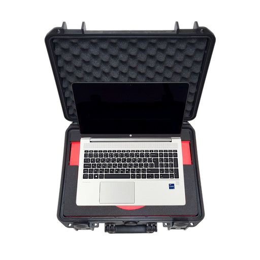 Robuster Transportkoffer mit passgenauer Schaumstoffeinlage für Laptop HP Probook 15,6".