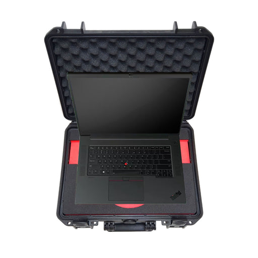 Wasserdichter Transportkoffer mit passgenauer Schaumstoffeinlage für Lenovo 14 Zoll Laptop und Notebooks und Zubehör, stoßfest und sicher für unterwegs