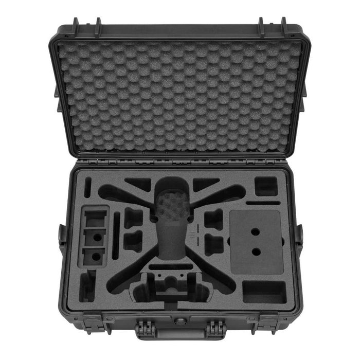 Robuster Drohnenkoffer mit passgenauem Inlay für DJI Mavic 3 Pro und Zubehör, stoßfest, wasserdicht und perfekt für sicheren Transport und Aufbewahrung. Ohne Drohne.