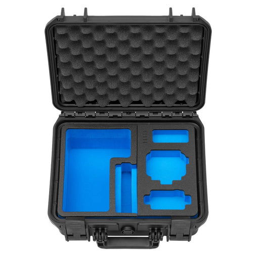 Robuster, kompakter Transportkoffer mit passgenauem Inlay für DJI OSMO Action 4/5 und Zubehör, stoßfest, wasserdicht und ideal für sicheren Transport und Aufbewahrung. Ohne Inhalt.