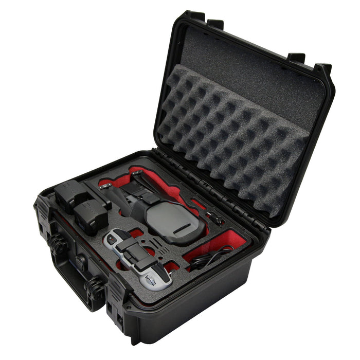 Kleiner, stoßfester Drohnenkoffer mit passgenauem Schaumstoff-Inlay für DJI Mavic 3 Pro und Zubehör, wasserdicht und perfekt sicheren Transport und Aufbewahrung.