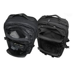Outdoor Rucksack: Fronttaschen nutzbar für weitere Akkus und anderes Zubehör