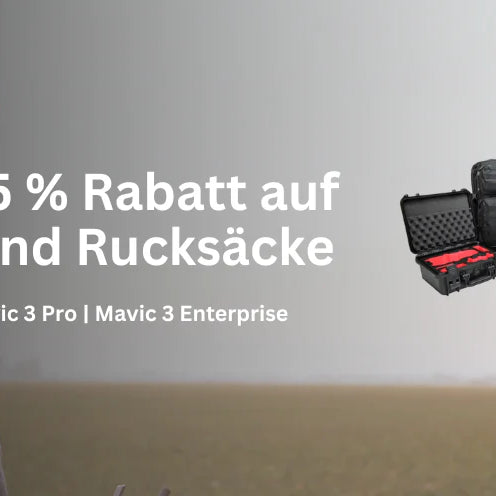 Rabattaktion für Drohnenkoffer und Rucksäcke