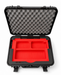 Rotes CNC-gefrästes Schaumstoff-Inlay mit drei Staufächern im TOMcase ECO 60 Laptopkoffer für Lenovo ThinkPad 16 Zoll