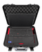 Lenovo ThinkPad 16 Zoll aufgeklappt und betriebsbereit im TOMcase ECO 60 Laptopkoffer aus 100 % recyceltem Polypropylen