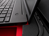 Detailansicht des roten PE-Hartschaumstoff-Inlays im TOMcase ECO 60 Laptopkoffer für Lenovo ThinkPad 16 Zoll