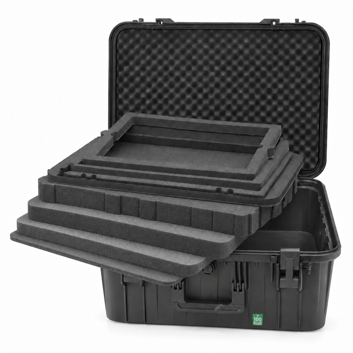 Mallette universelle ECO TOMcase pour ordinateur portable avec système d’insert modulaire 16"/17"/18" - ECO 90 / ECO 90D