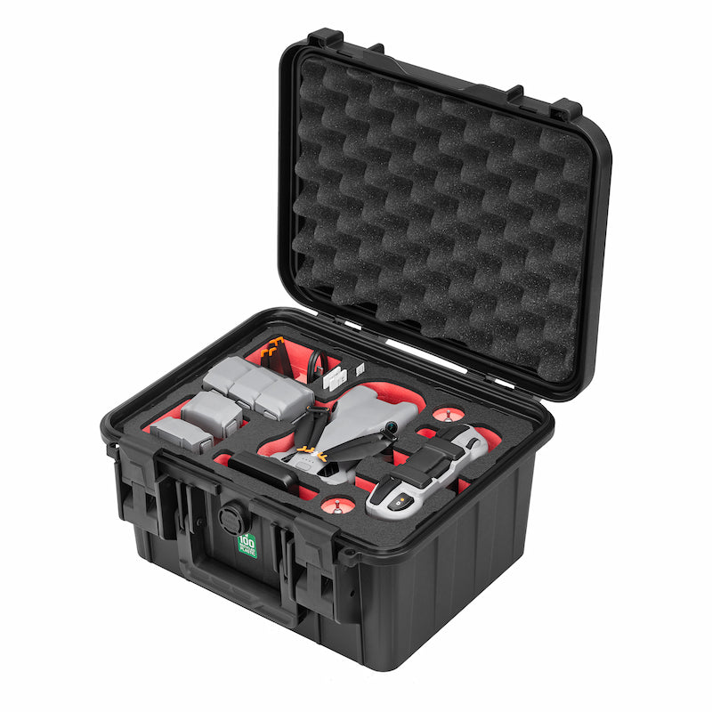 TOMcase ECO Pro, duurzame beschermkoffer gemaakt van 100% gerecycled plastic, met schuimrubberen inleg, waterdicht & stootvast, lichtgewicht draagkoffer, universele koffer, gemaakt in EU, zwart, zwart TOMcase ECO Pro, duurzame beschermkoffer gemaakt van 100% gerecycled plastic, met schuimrubberen inleg, waterdicht & stootvast, lichtgewicht draagkoffer, universele koffer, gemaakt in EU, zwart, zwart
