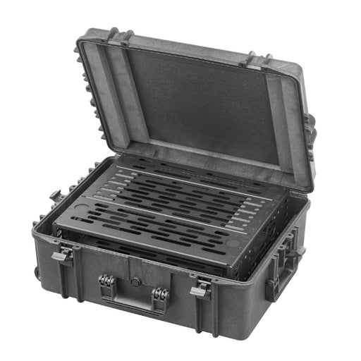 TOMcase 19 Zoll Rack-Koffer XT620H250 inkl. Rackrahmen wahlweise mit 2 HE, 3 HE oder 4 HE
