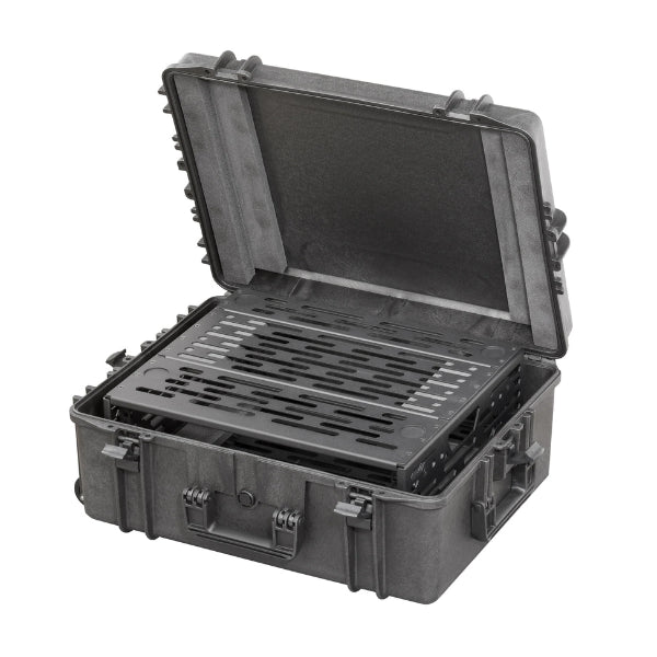 TOMcase 19 Zoll Rack-Koffer XT620H250 inkl. Rackrahmen wahlweise mit 2 HE, 3 HE oder 4 HE
