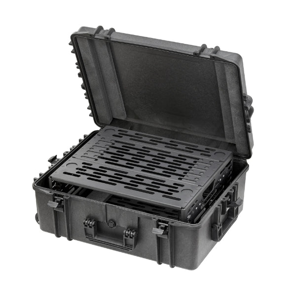 TOMcase 19 Zoll Rack-Koffer XT620H250 inkl. Rackrahmen wahlweise mit 2 HE, 3 HE oder 4 HE
