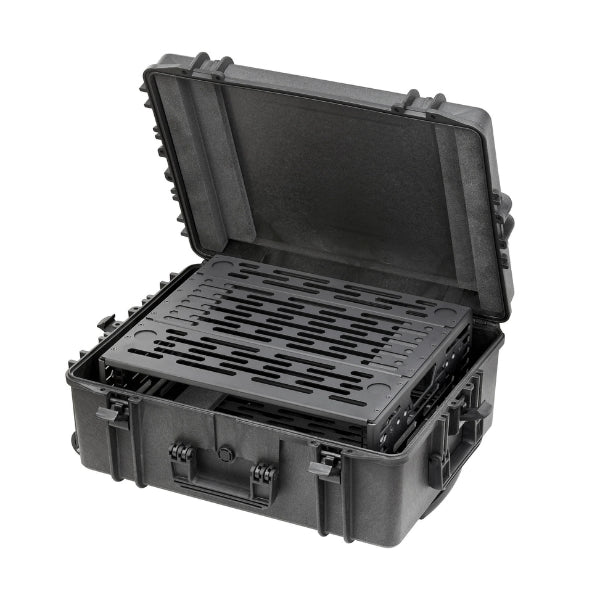 TOMcase 19 Zoll Rack-Koffer XT620H250 inkl. Rackrahmen wahlweise mit 2 HE, 3 HE oder 4 HE
