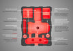 Inlay description for TOMcase drone case DJI Lito X1 Travel Edition