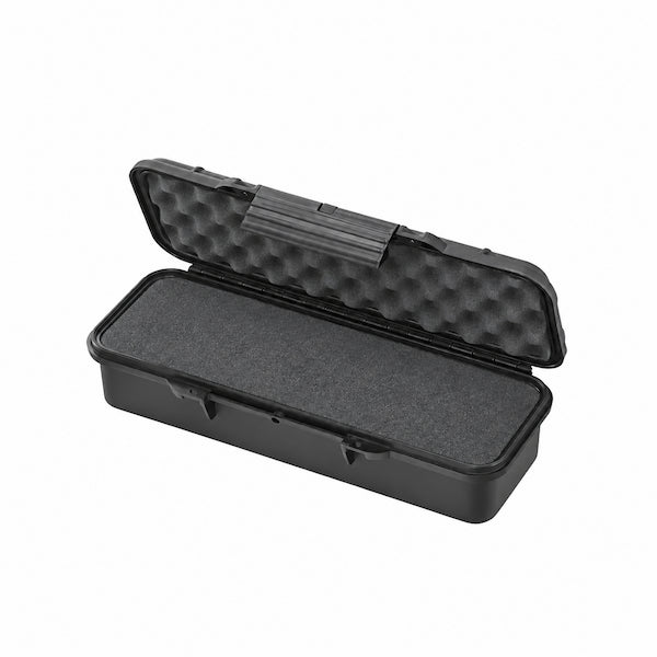 TOMcase XT005 Outdoor-Etui-Koffer geöffnet mit Schaumstoffeinlage und Noppenschaum für sicheren Transport von Kleinteilen