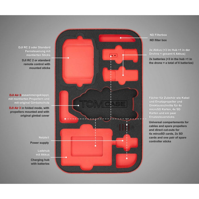 TOMcase DJI Air 3S - Backpack L 