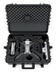 Passgenaues Schaumstoff-Inlay des TOMcase Koffers für DJI Matrice 4D/4TD in der Draufsicht mit eingelegter Drohne und Akkus.