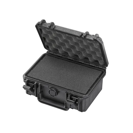TOMcase XT200 geöffnet mit Rasterschaumstoff im Boden und Noppenschaum im Deckel